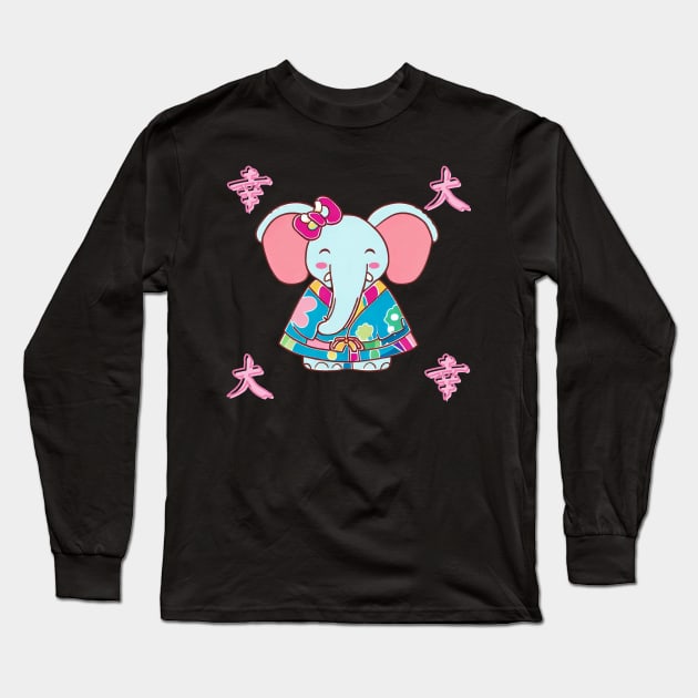 Tusker Japanimation Long Sleeve T-Shirt by Japanese Fever